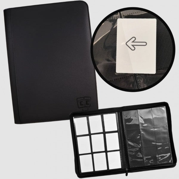 TCG Guru 9-Pocket Zipper Binder (360 Karten) - schwarz