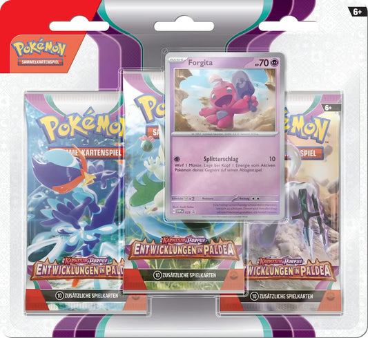 Entwicklungen in Paldea 3-Pack Blister - Forgitta