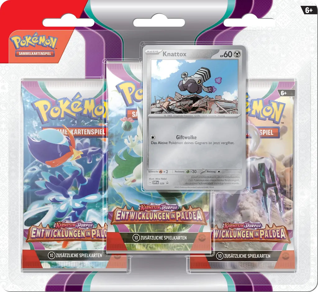 Entwicklungen in Paldea 3-Pack Blister - Knattox