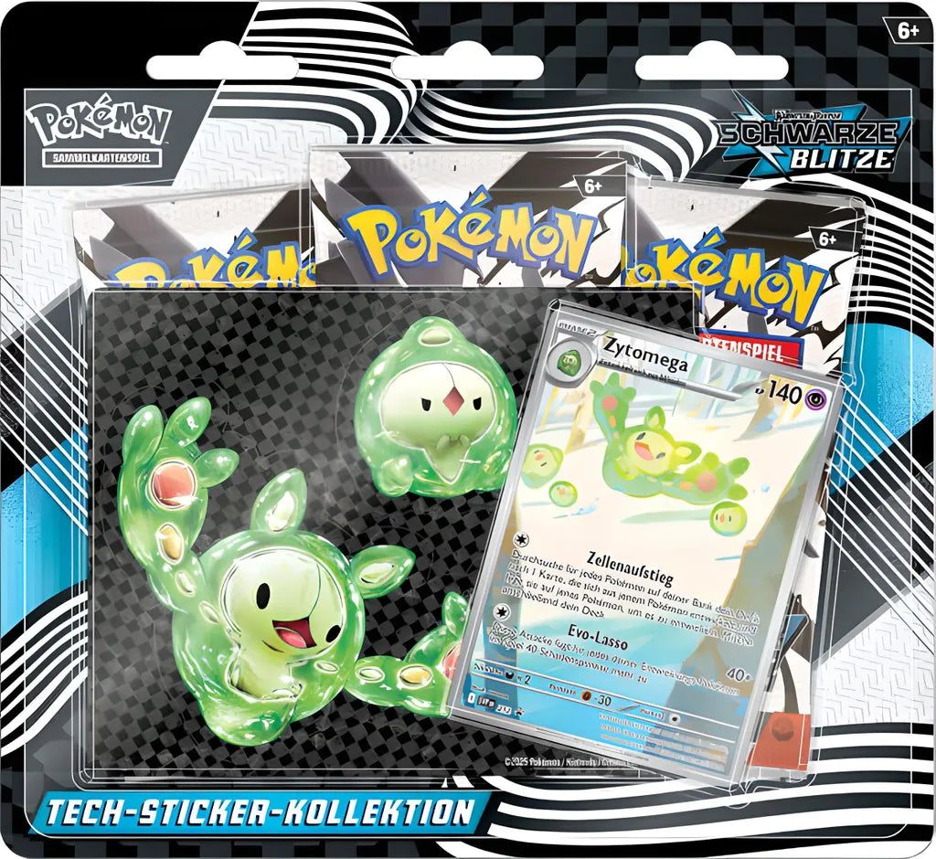 Schwarze Blitze Tech Sticker - Zytomega